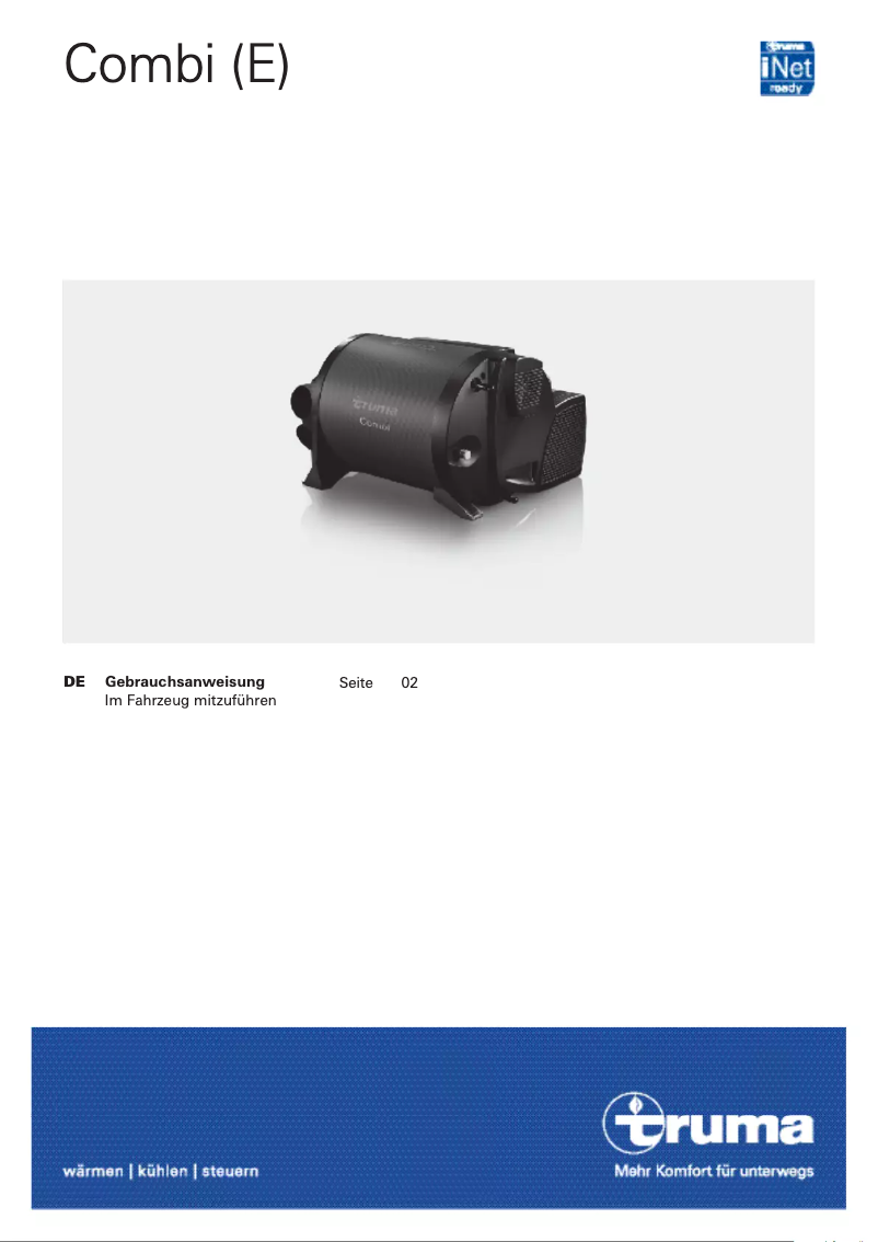 Page 1 de la notice Manuel utilisateur Truma Combi E