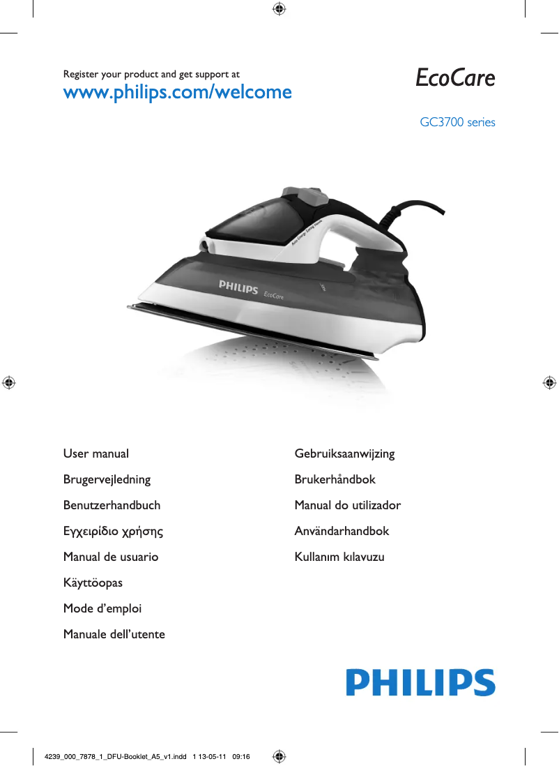 Image de la première page du manuel de l'appareil EcoCare