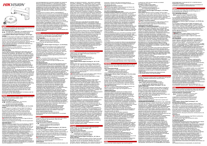 Página 1 del manual Manual de usuario Hikvision DS-1280ZJ-TR12