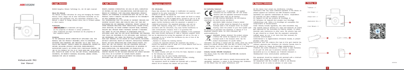 Page 1 de la notice Manuel utilisateur Hikvision AE-DC5313-C6PRO