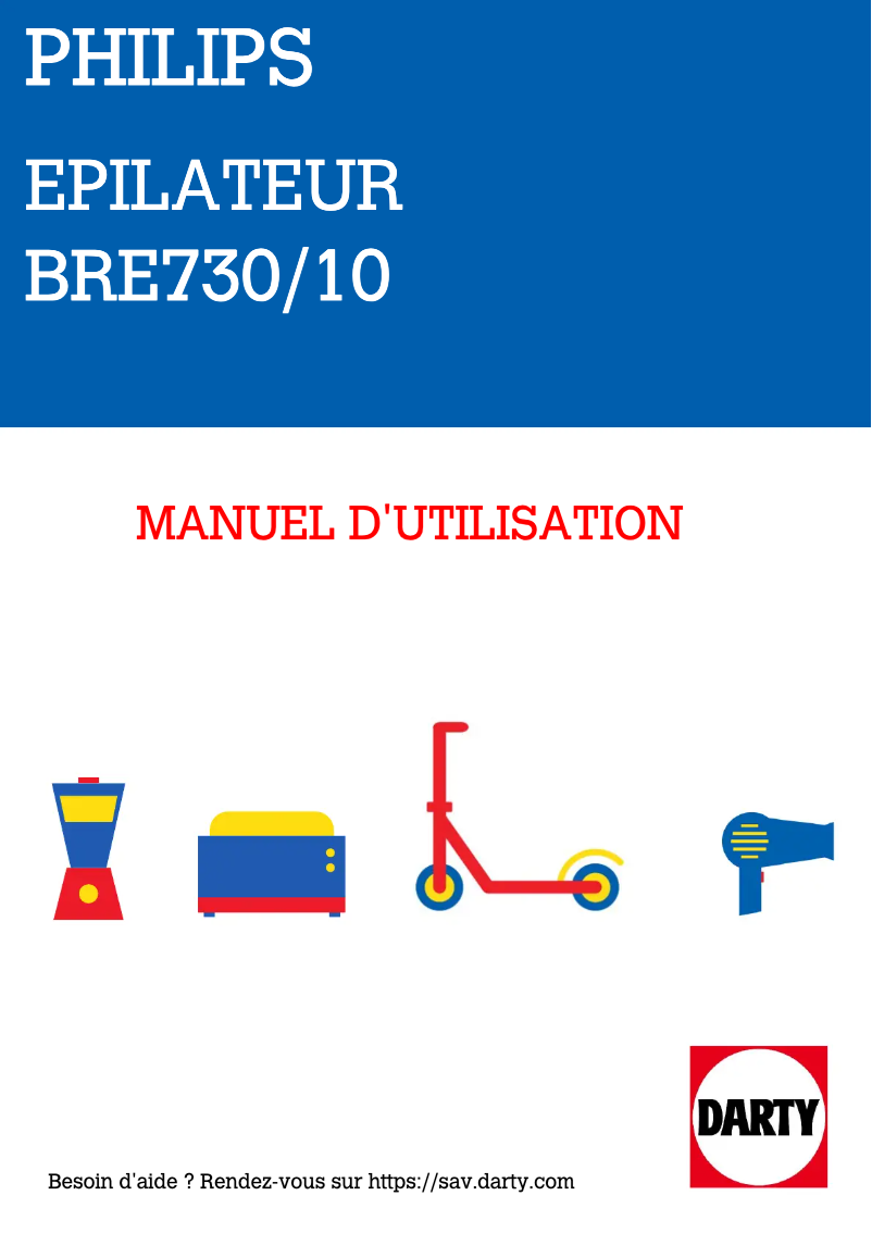 Page n°1 - Manuel utilisateur Philips Series 8000 Wet & Dry BRE730