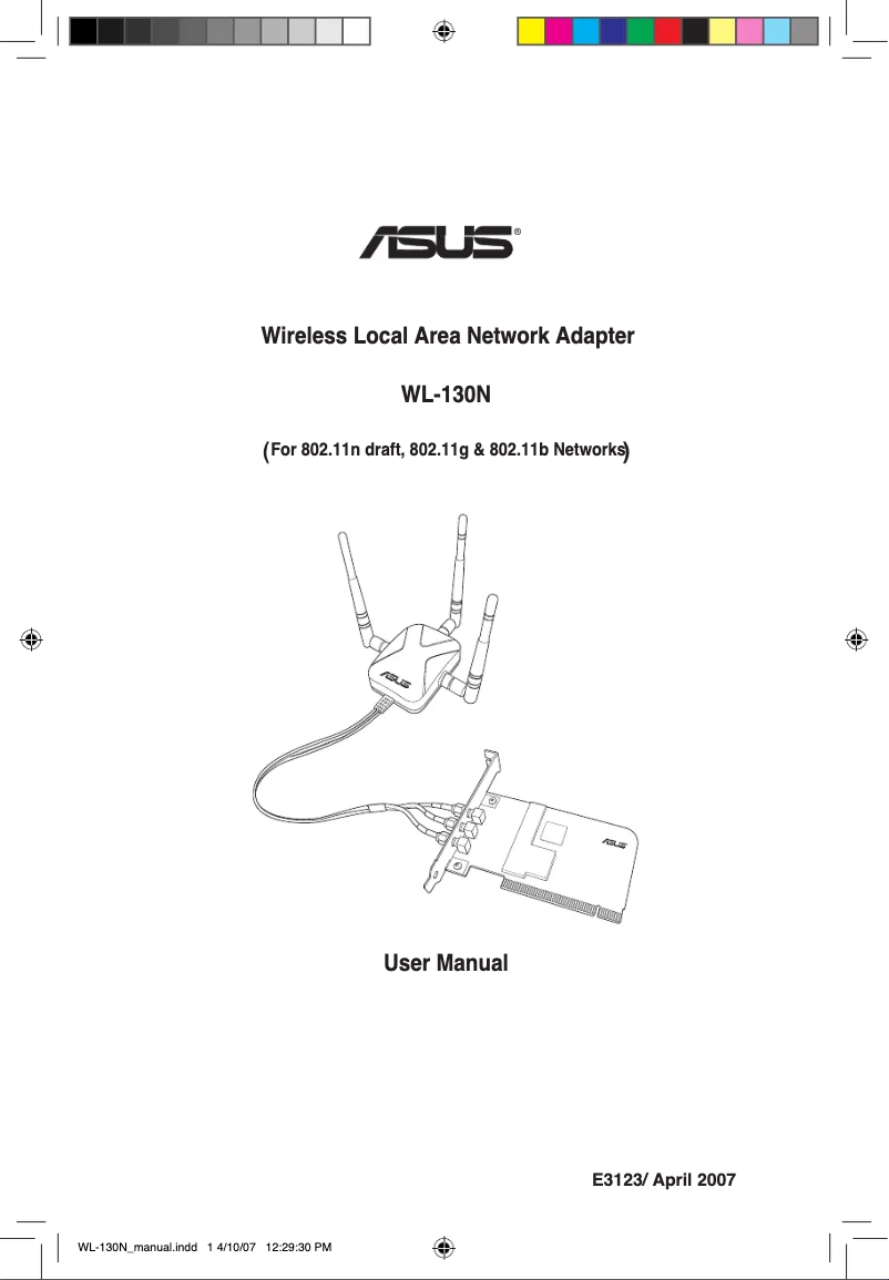 Page 1 de la notice Manuel utilisateur Asus WL-130N