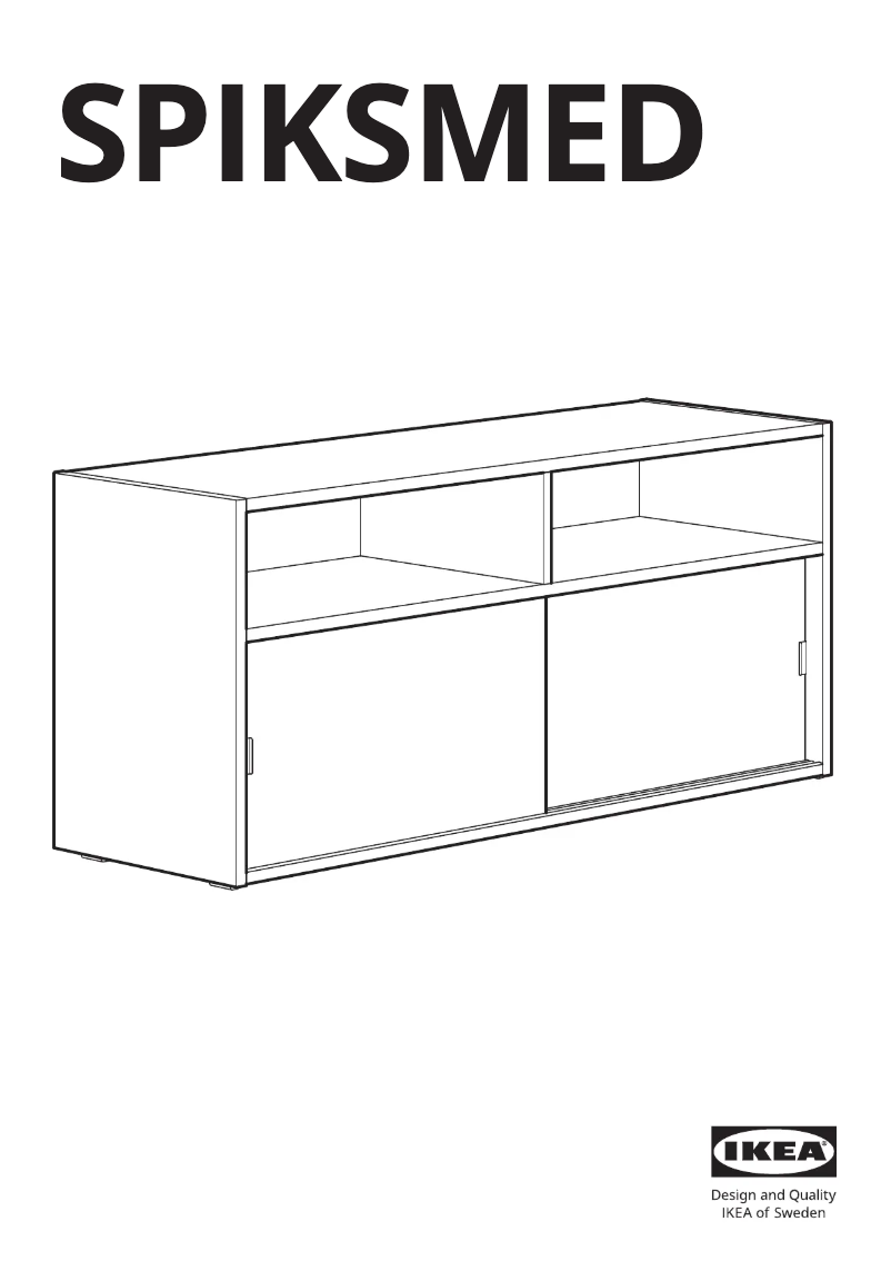 Image de la première page du manuel de l'appareil SPIKSMED 905.208.69