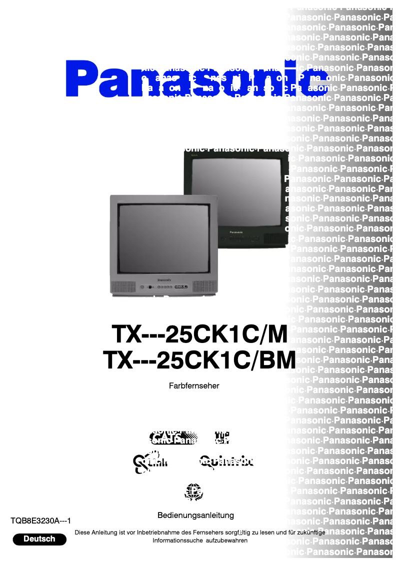 Page 1 de la notice Manuel utilisateur Panasonic TX-25CK1CBM