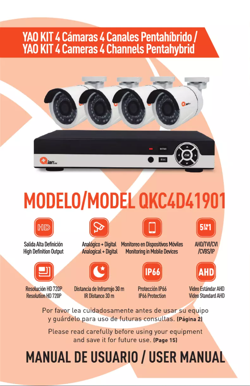 Page 1 de la notice Manuel utilisateur Qian QKC4D41901