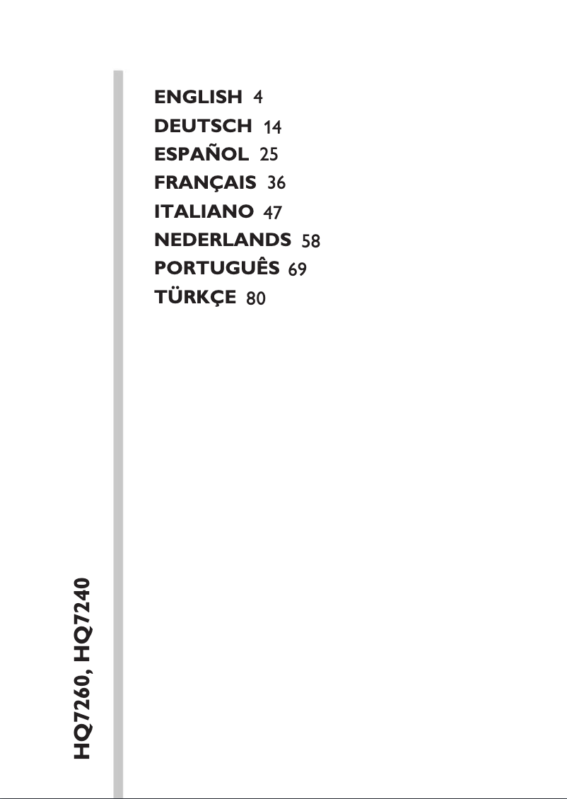 Página 1 del manual Manual de usuario Philips 7000 series Electric Razor