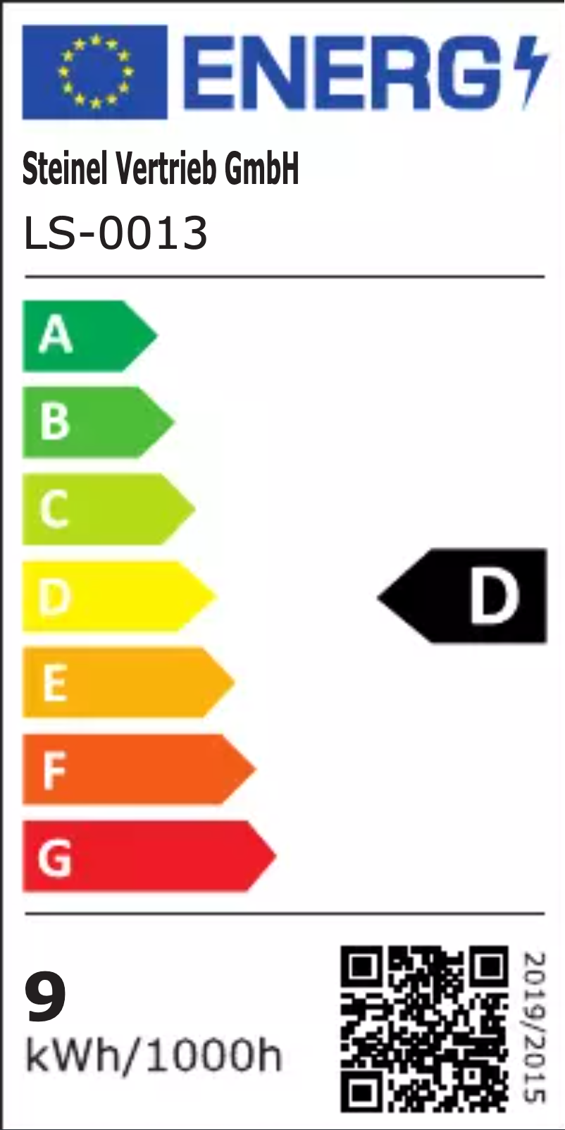 Página 1 del manual Etiqueta energética Steinel L 691 LED