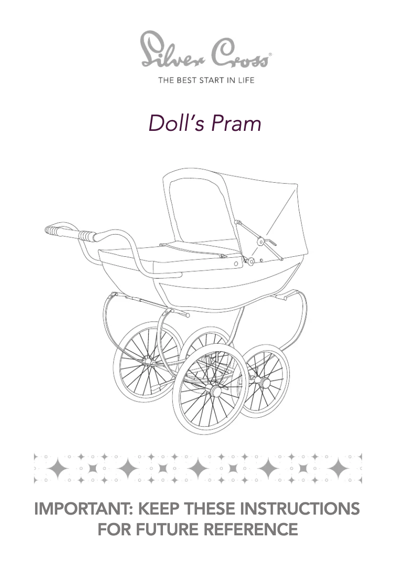 Página 1 del manual Manual de usuario Silver Cross Doll Pram