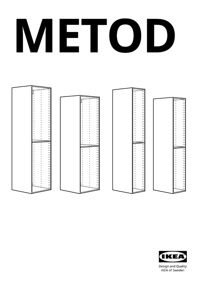 Page 1 de la notice Manuel utilisateur Ikea METOD 002.709.40