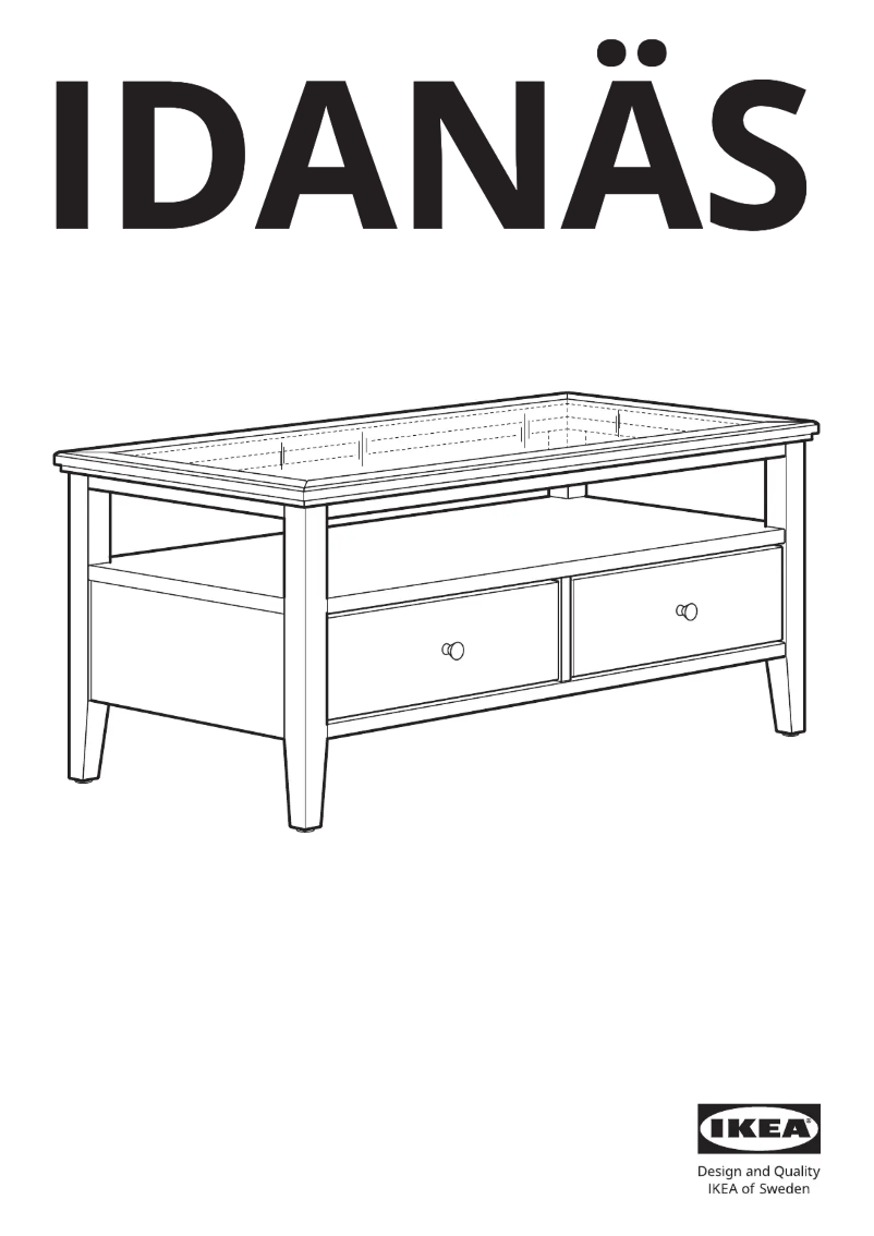 Page 1 de la notice Manuel utilisateur Ikea IDANÄS 205.543.96