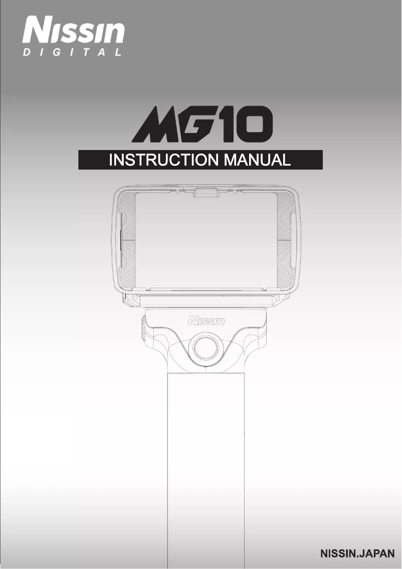 Page 1 of the manual User Manual Nissin MG10