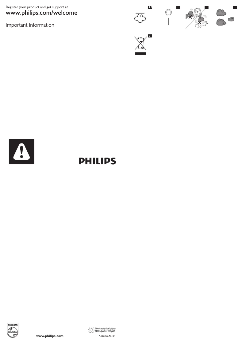 Página 1 del manual Manual de usuario Philips SteamCleaner Active FC7028