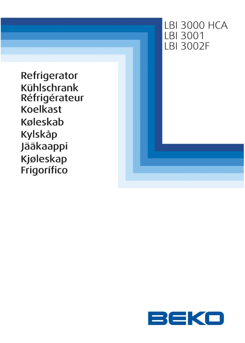 Page 1 de la notice Manuel utilisateur Beko LBI 3002 F