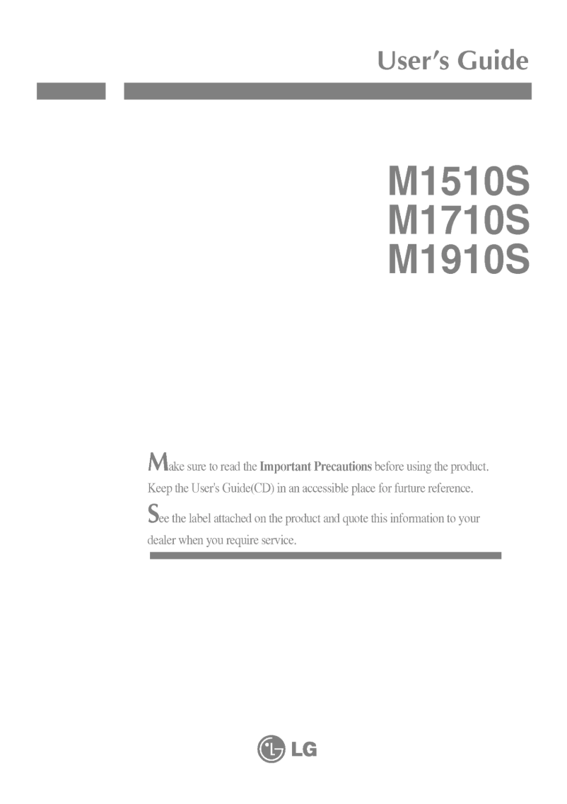 Page 1 de la notice Manuel utilisateur LG M1510S-BN