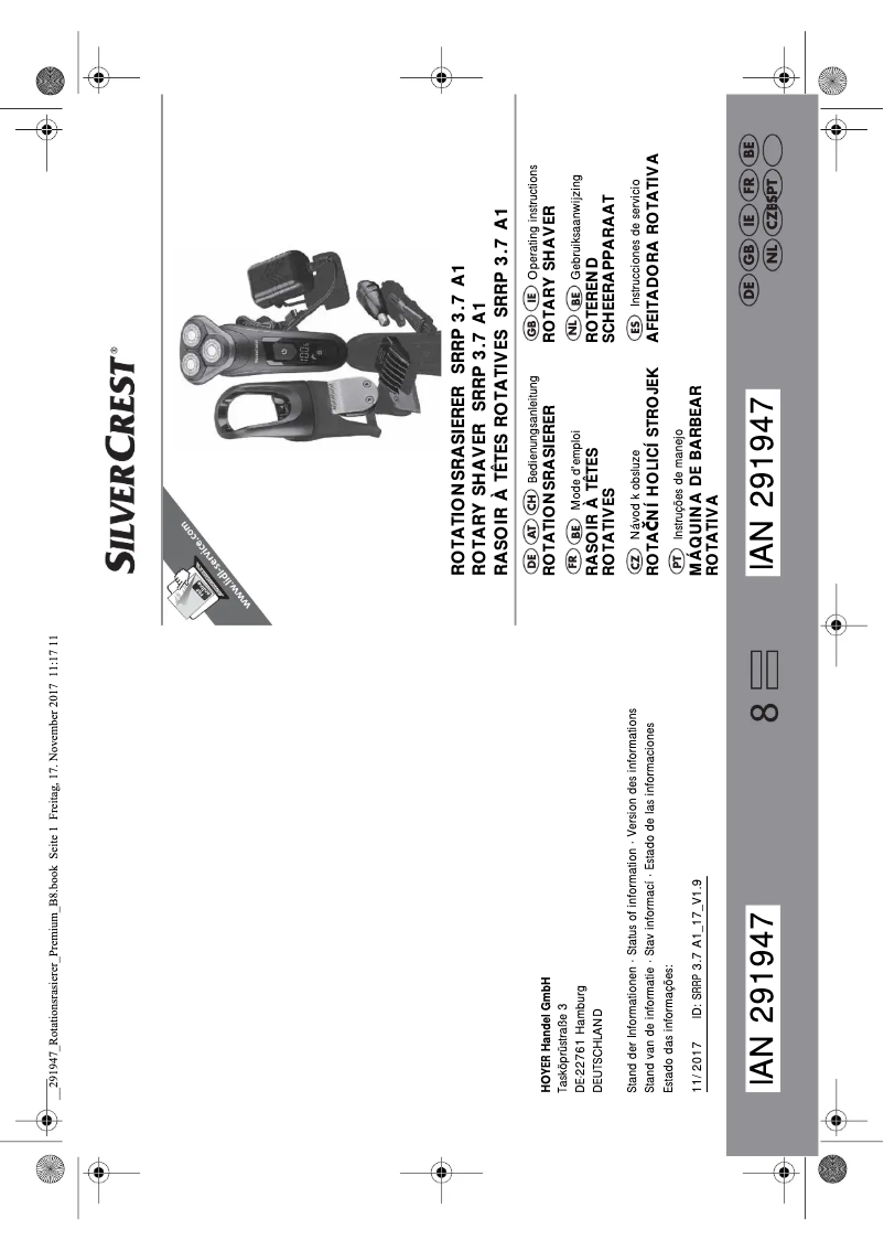 Página 1 del manual Manual de usuario SilverCrest SRRP 3.7 A1