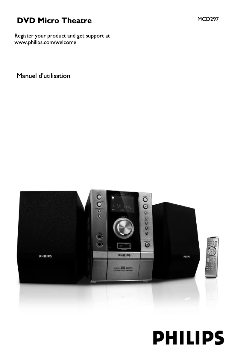 Page 1 of the manual User Manual Philips MCD297