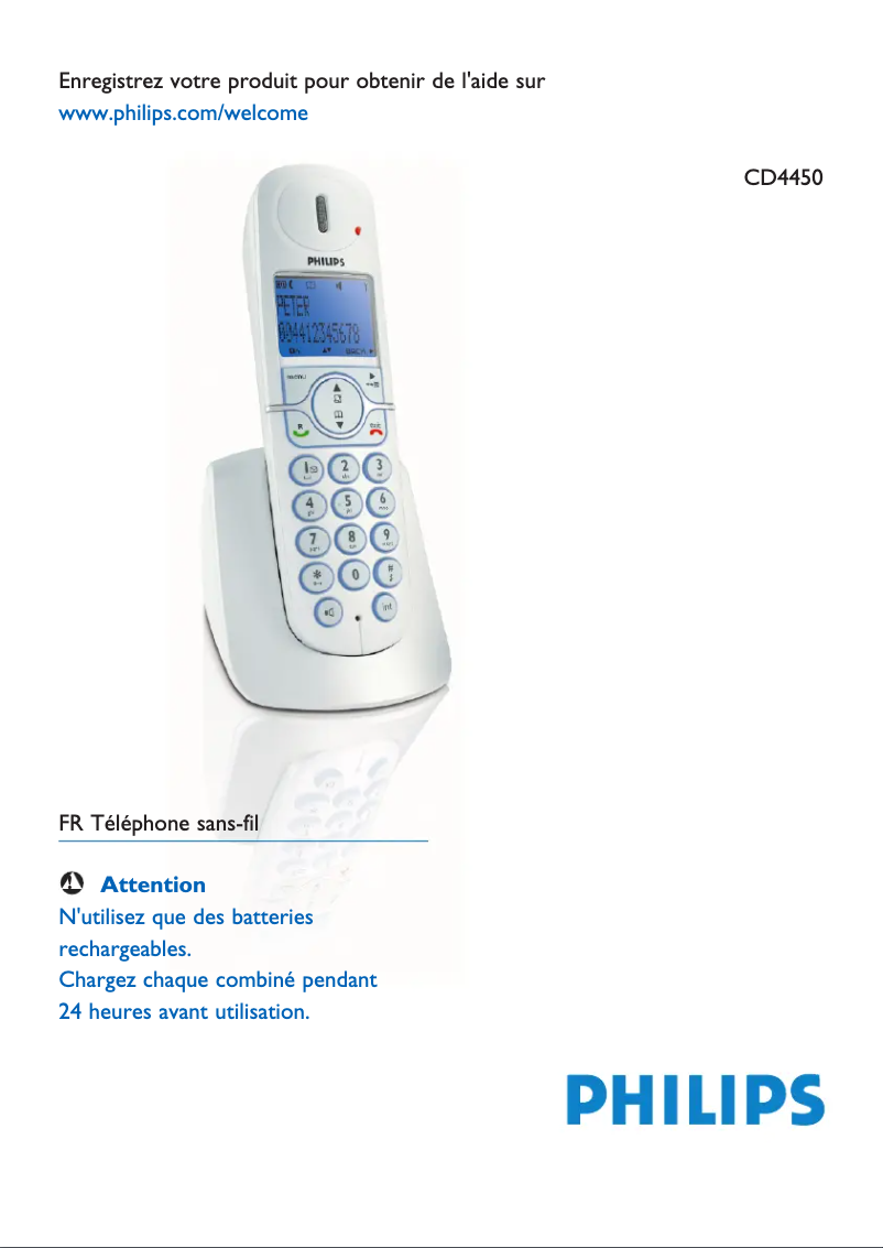 Página 1 del manual Manual de usuario Philips CD445