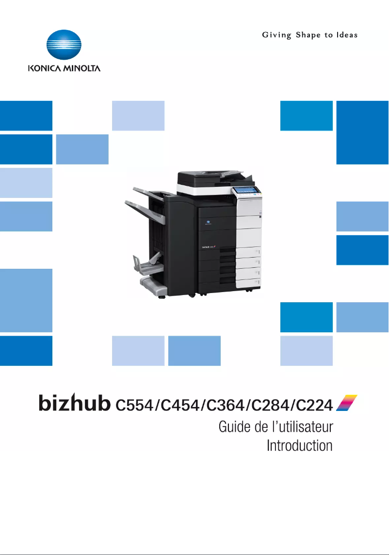 Page 1 of the manual User Manual Konica Minolta Bizhub C364