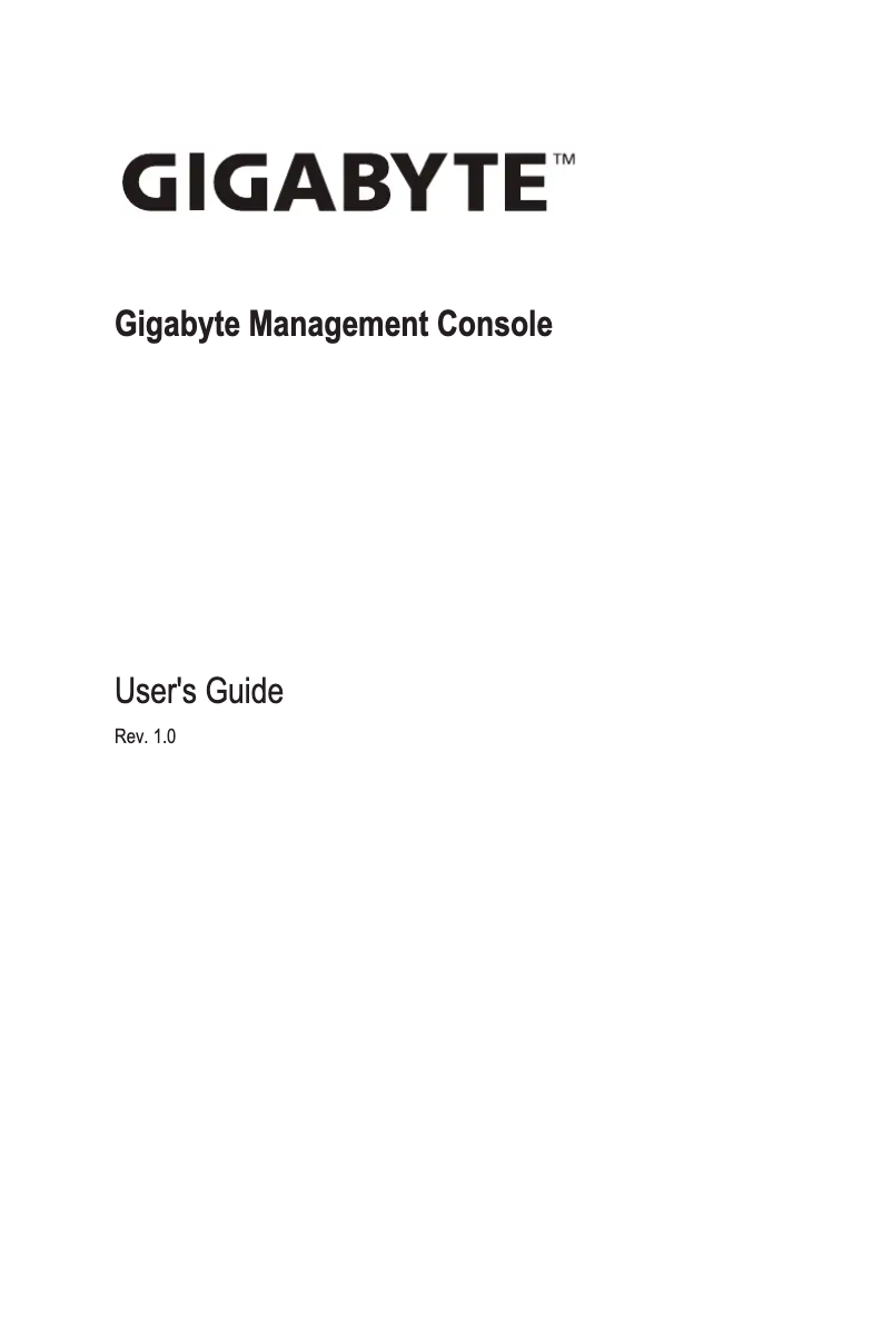 Página 1 del manual Manual de usuario Gigabyte H231-H60