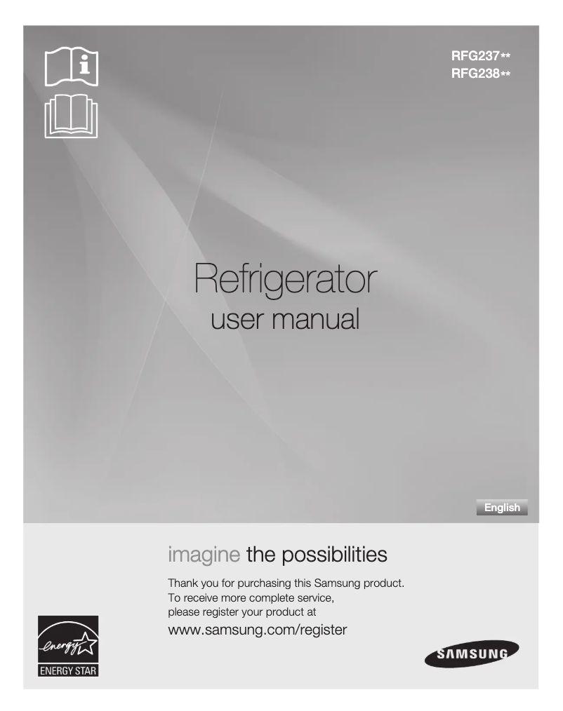 Página 1 del manual Manual de usuario Samsung RFG238AARS