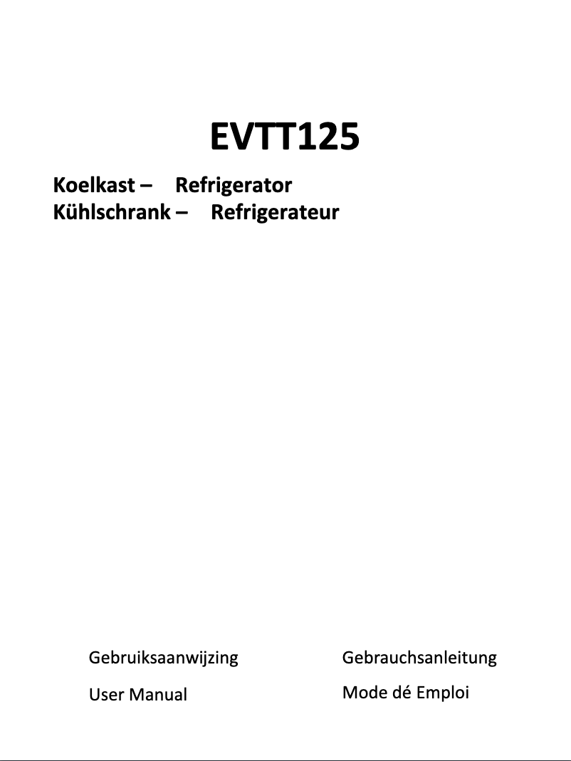 Page 1 de la notice Manuel utilisateur Everglades EV-TT125
