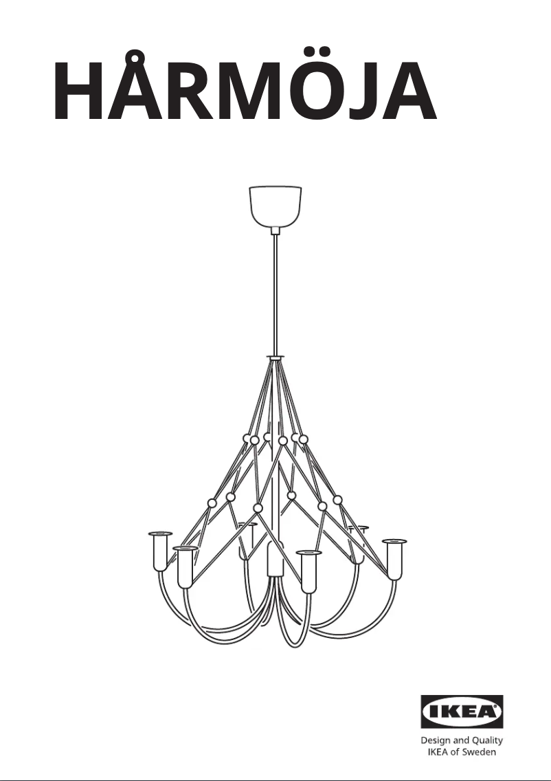 Image de la première page du manuel de l'appareil HÅRMÖJA 505.224.79