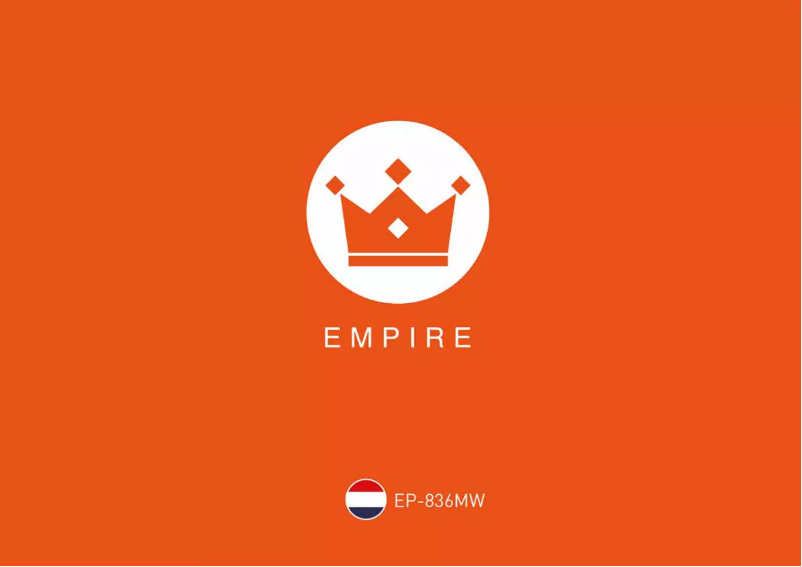 Página 1 del manual Manual de usuario Empire EP-836MW