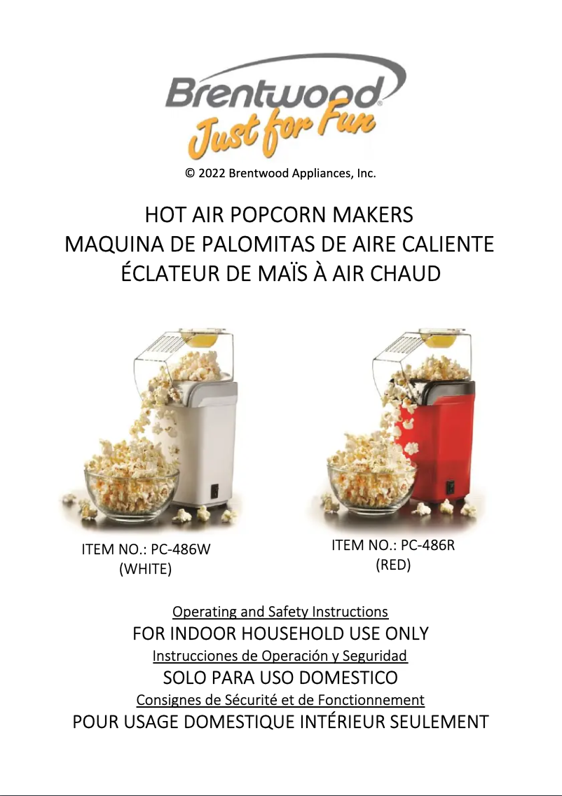 Page 1 de la notice Manuel utilisateur Brentwood PC-486W