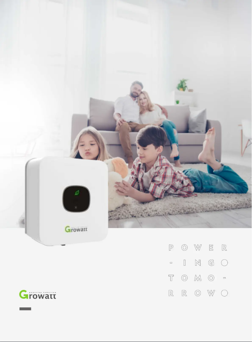 Page 1 de la notice Manuel utilisateur Growatt MIC 750-X