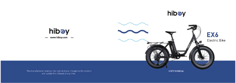 Page 1 de la notice Manuel utilisateur Hiboy EX6