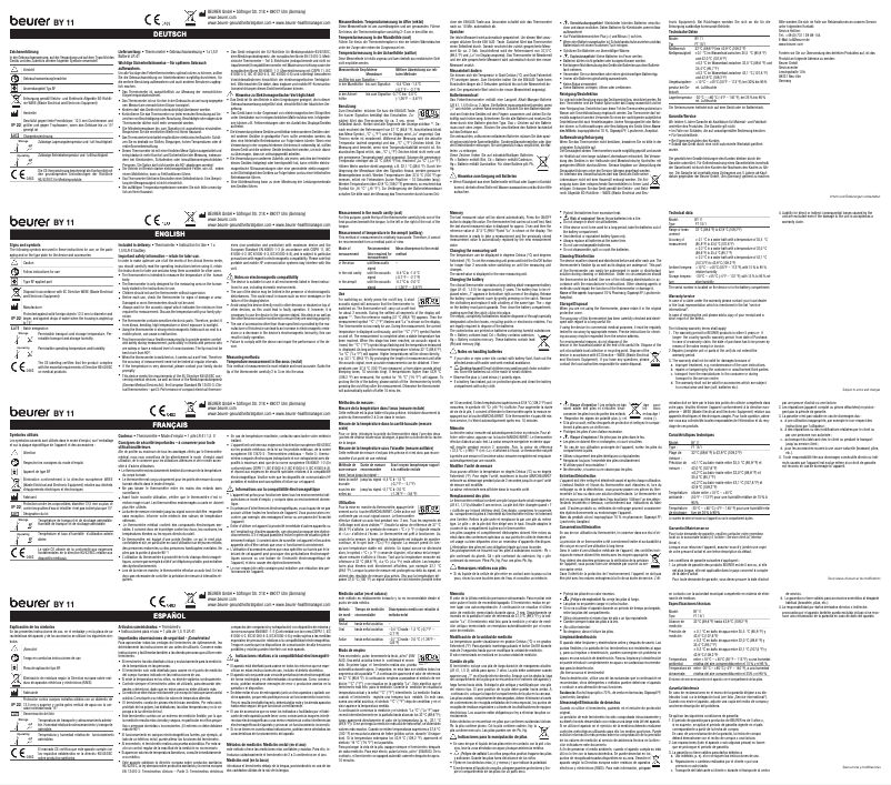 Page 1 de la notice Manuel utilisateur Beurer BY 11