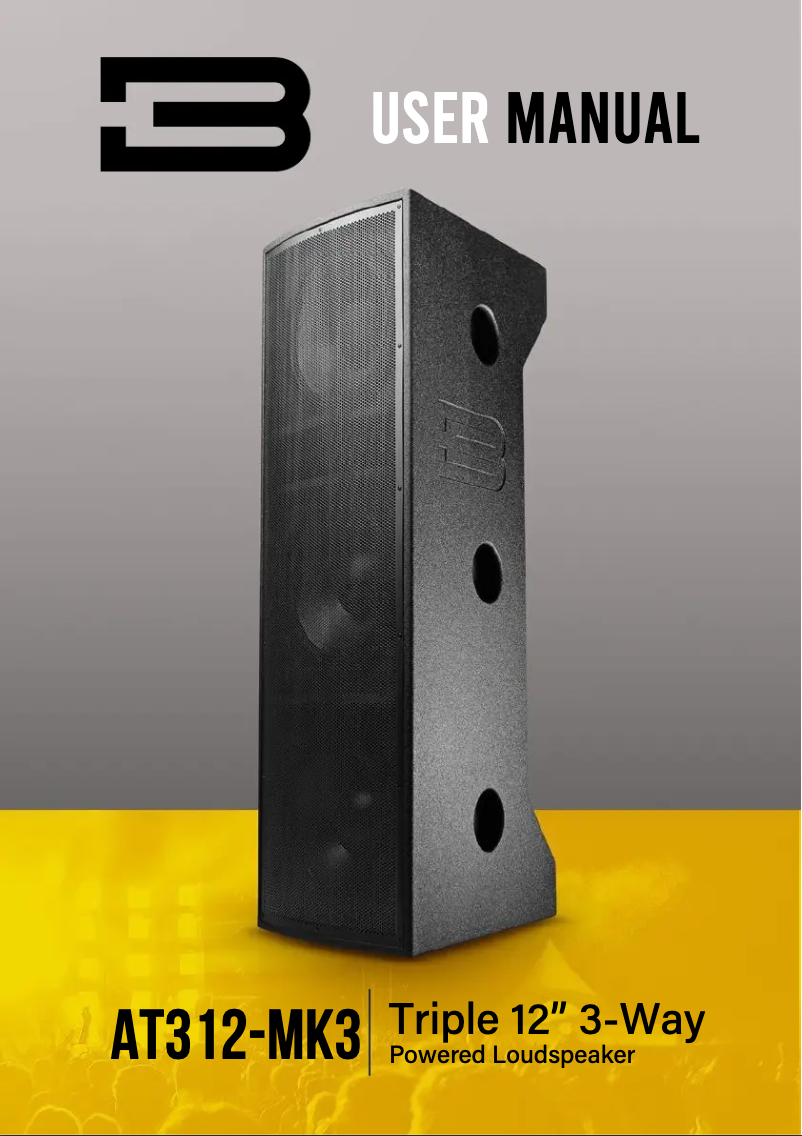 Page 1 de la notice Manuel utilisateur BASSBOSS AT312-MK3
