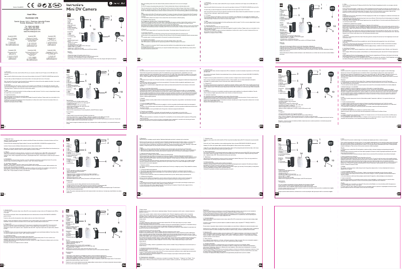 Page 1 de la notice Manuel utilisateur Thumbs Up MINIDV