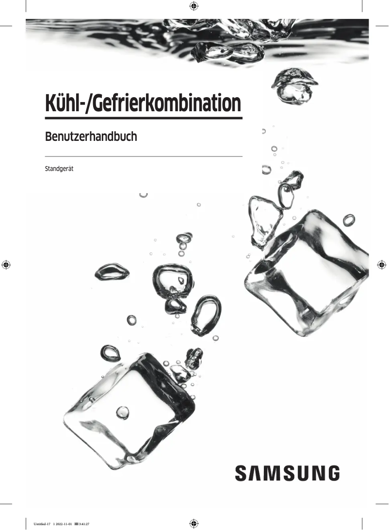 Page 1 de la notice Manuel utilisateur Samsung RF5GA5202B1