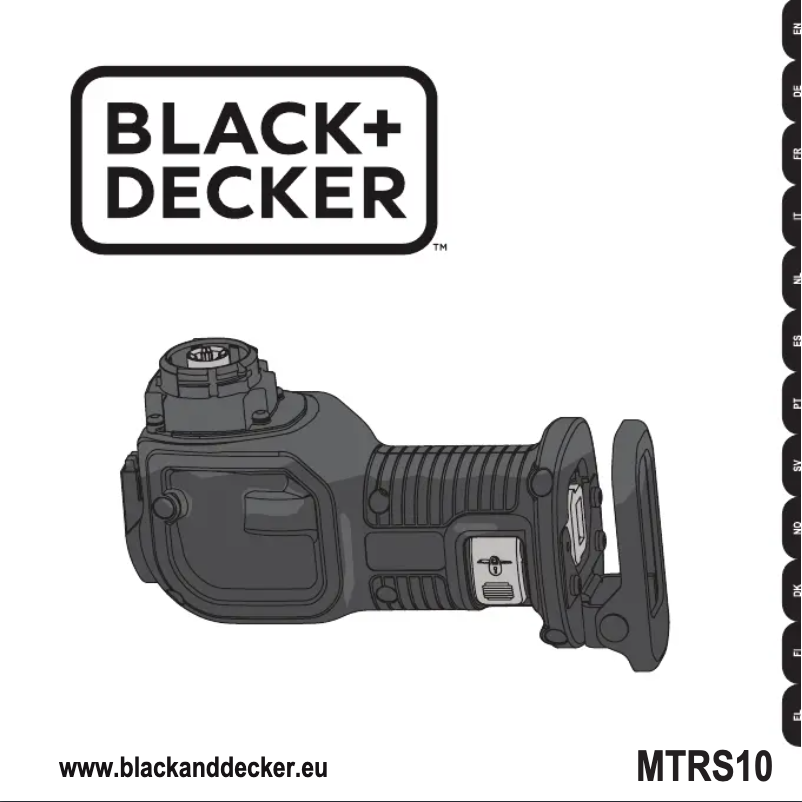 Page n°1 - Manuel utilisateur Black & Decker MTRS10