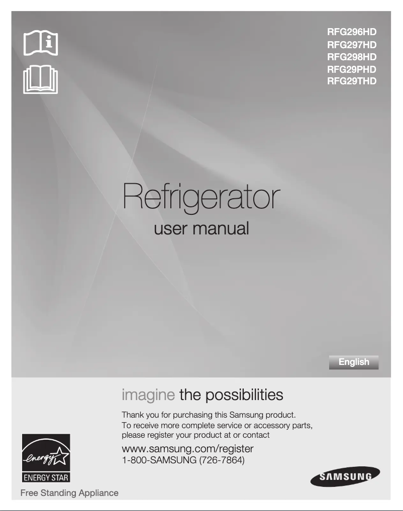 Página 1 del manual Manual de usuario Samsung RFG297HDRS