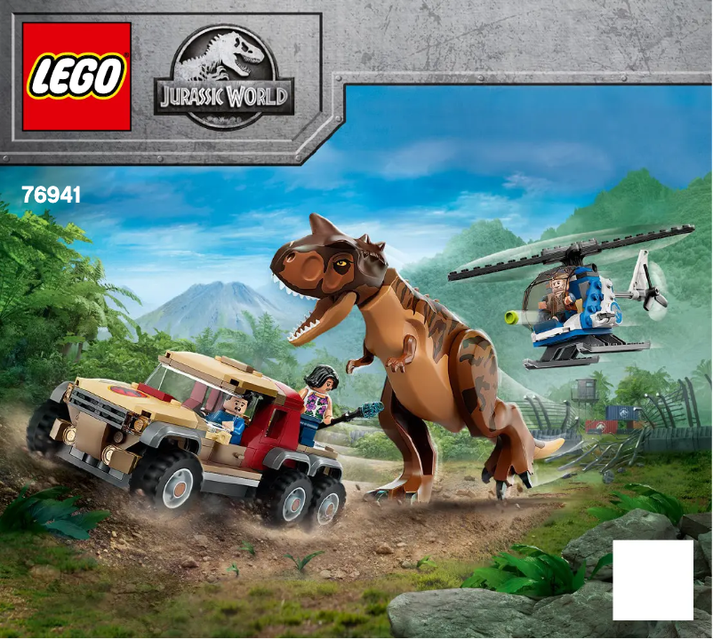 Page 1 de la notice Consignes visuelles Lego Jurassic World 76941