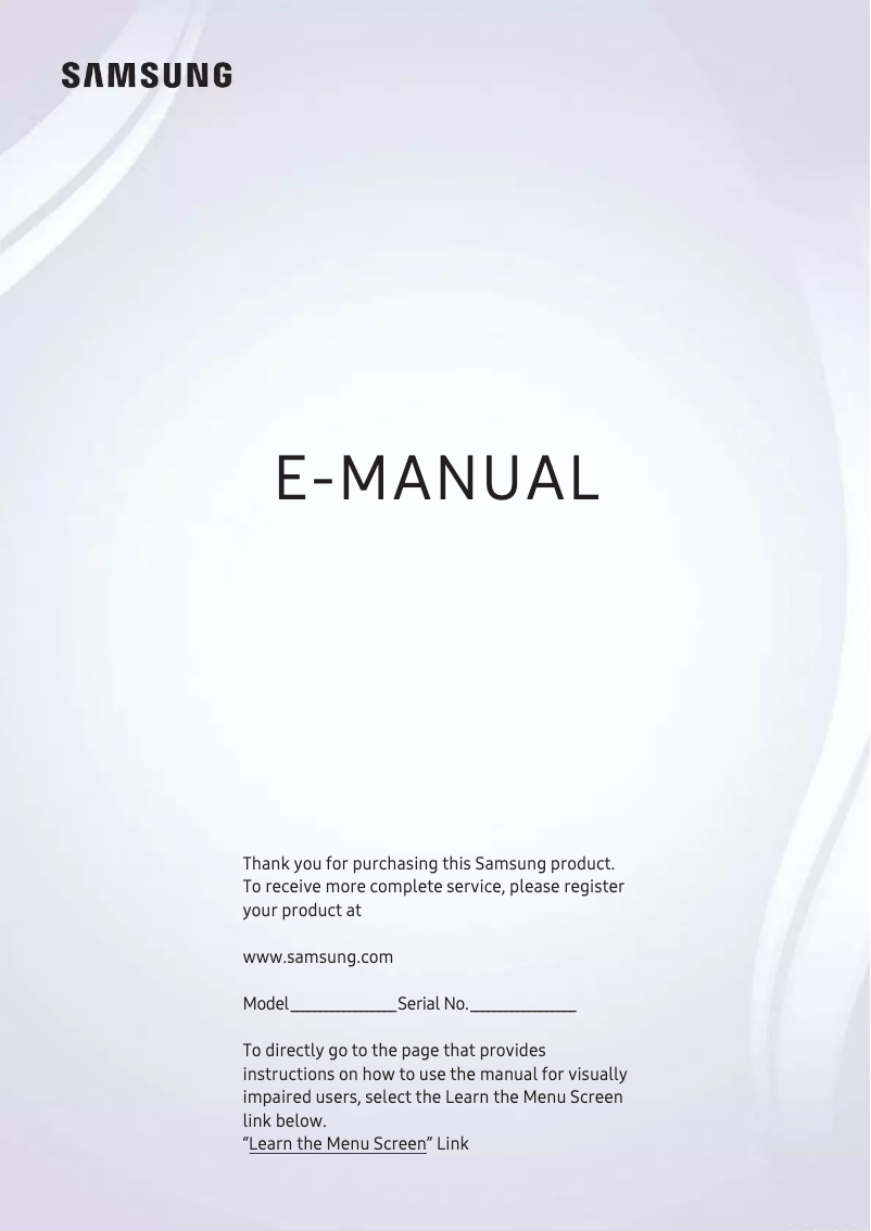 Página 1 del manual Manual de usuario Samsung UN82RU8000P