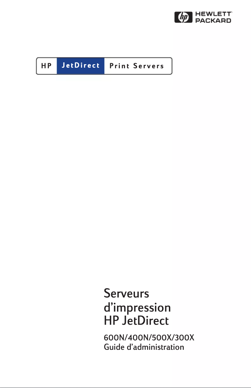 Page 1 de la notice Manuel utilisateur HP Jetdirect 500x