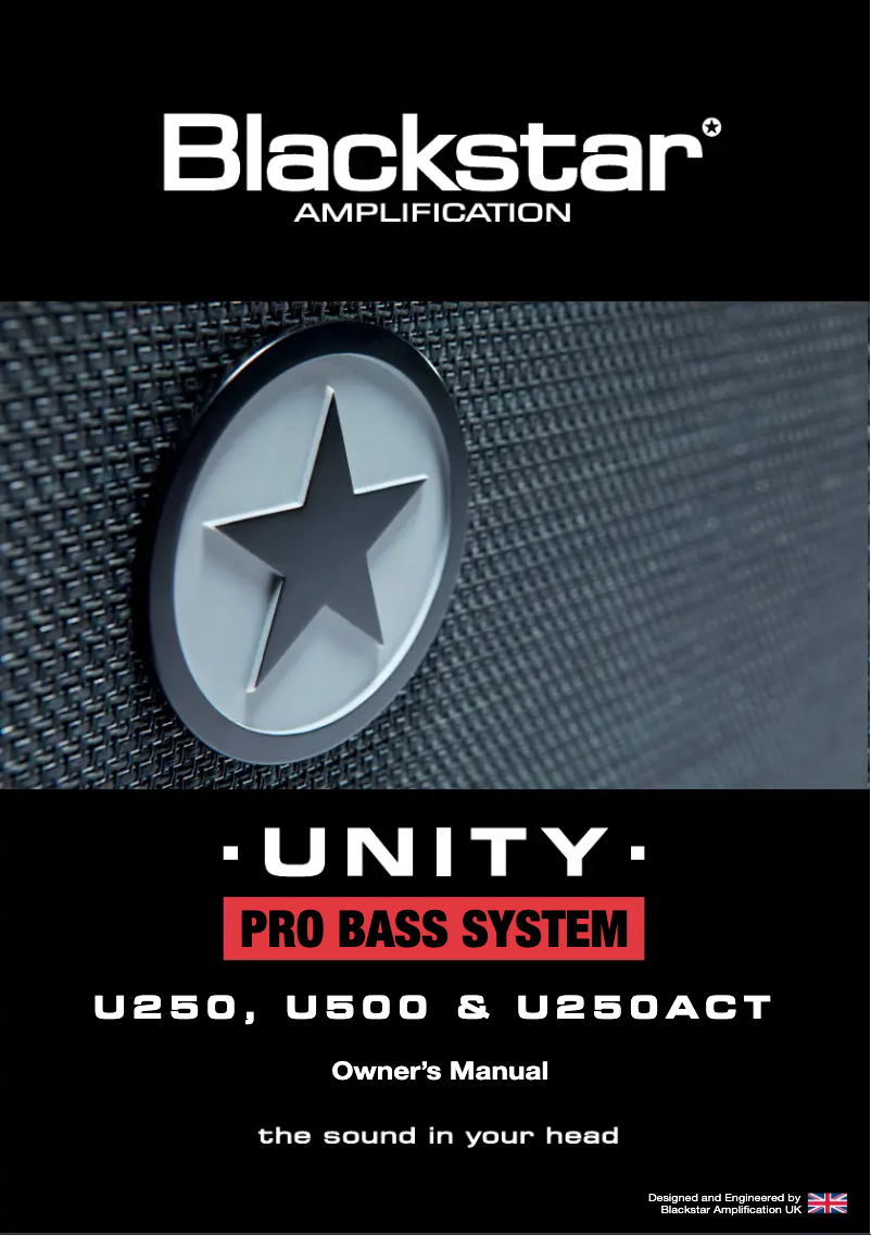 Page 1 de la notice Manuel utilisateur Blackstar Unity U250ACT