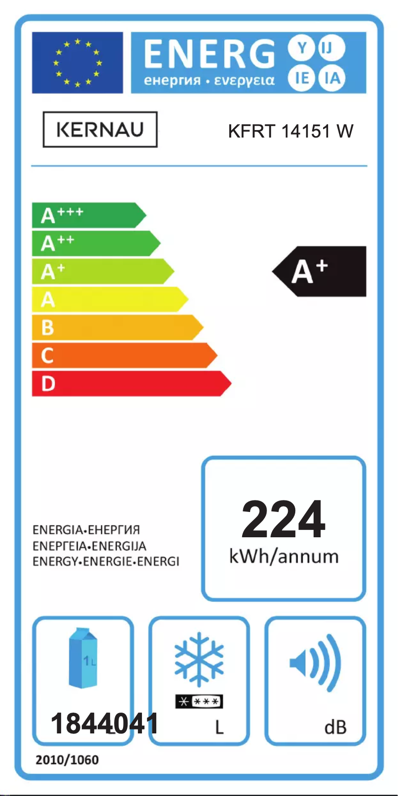 Page 1 de la notice Manuel utilisateur Kernau KFRT 14151 W