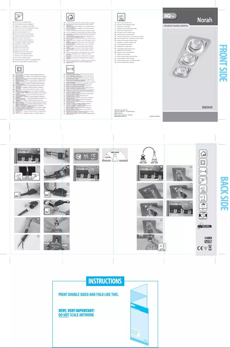 Page 1 de la notice Manuel utilisateur XQ-lite XQ0968