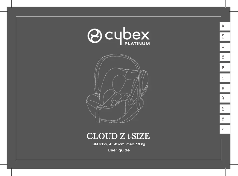 Page 1 de la notice Manuel utilisateur Cybex Cloud Z i-Size