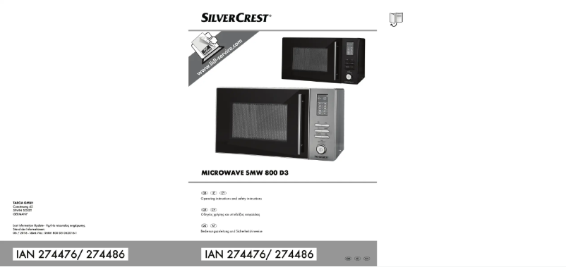 Página 1 del manual Manual de usuario SilverCrest SMW 800 D3