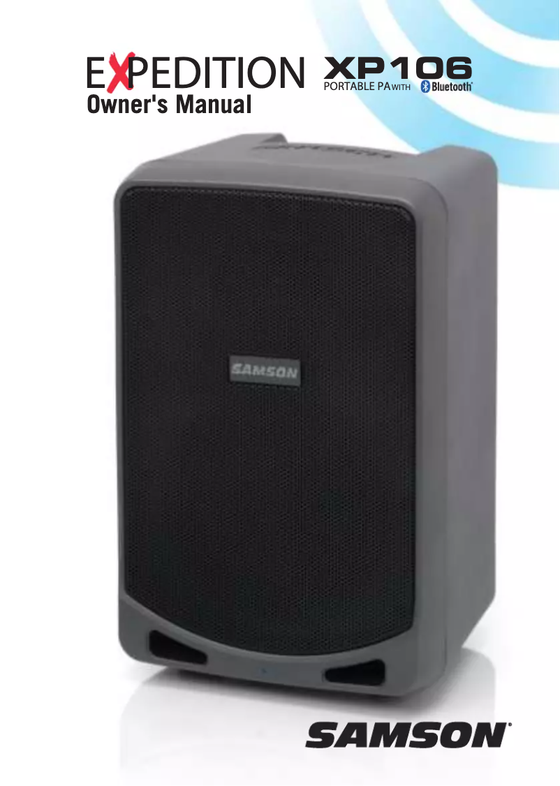 Page 1 de la notice Manuel utilisateur Samson XP106