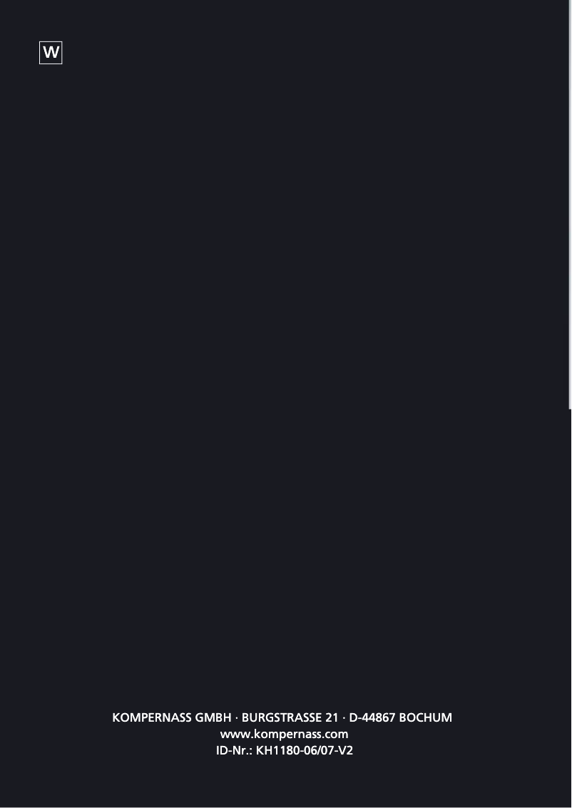 Page 1 of the manual User Manual Bifinett KH 1180