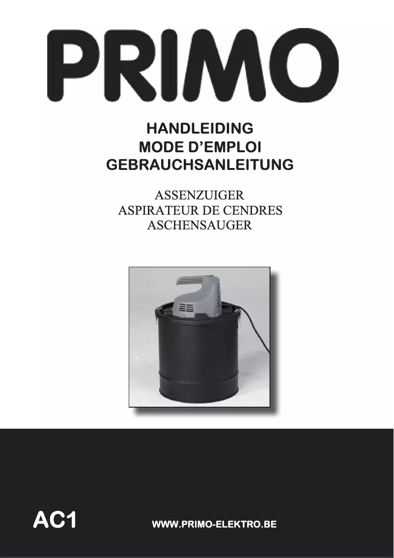 Page 1 de la notice Manuel utilisateur Primo AC1