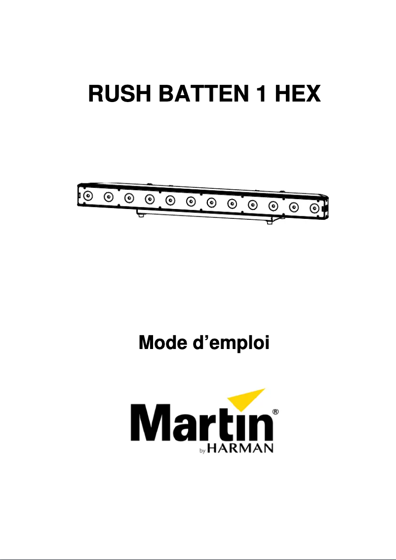 Image de la première page du manuel de l'appareil RUSH BATTEN 1 HEX