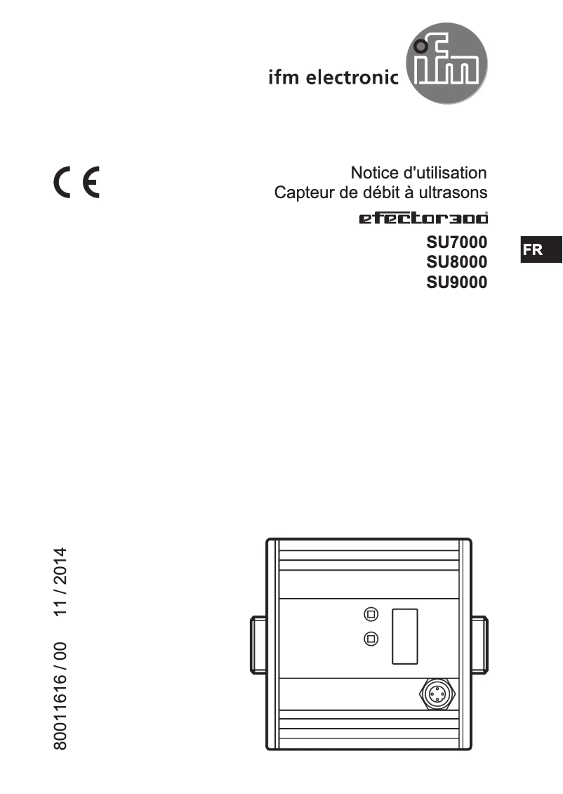 Page 1 de la notice Manuel utilisateur IFM SU8000