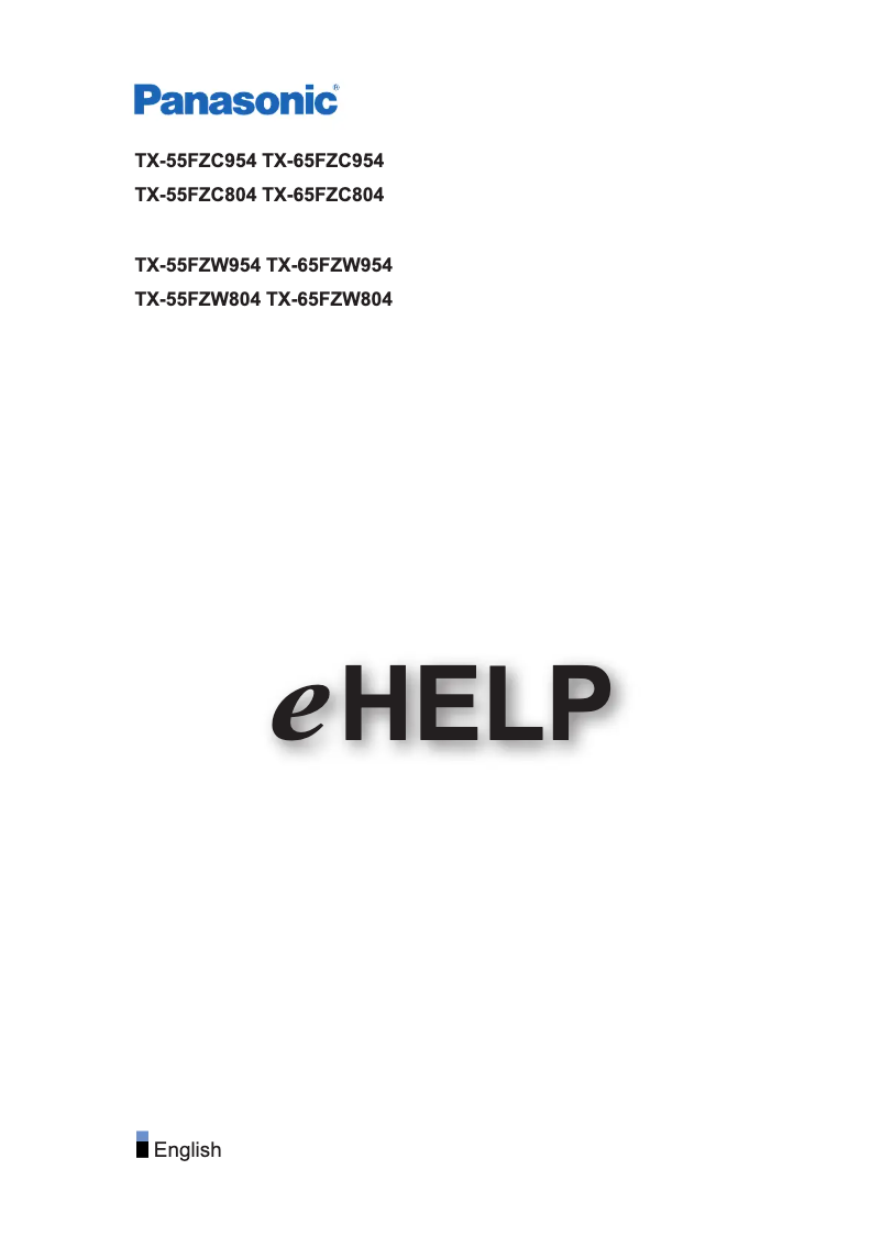 Page 1 de la notice Manuel utilisateur Panasonic TX-55FZC954
